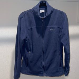 Large Women’s Columbia Navy Fleece Zip Up